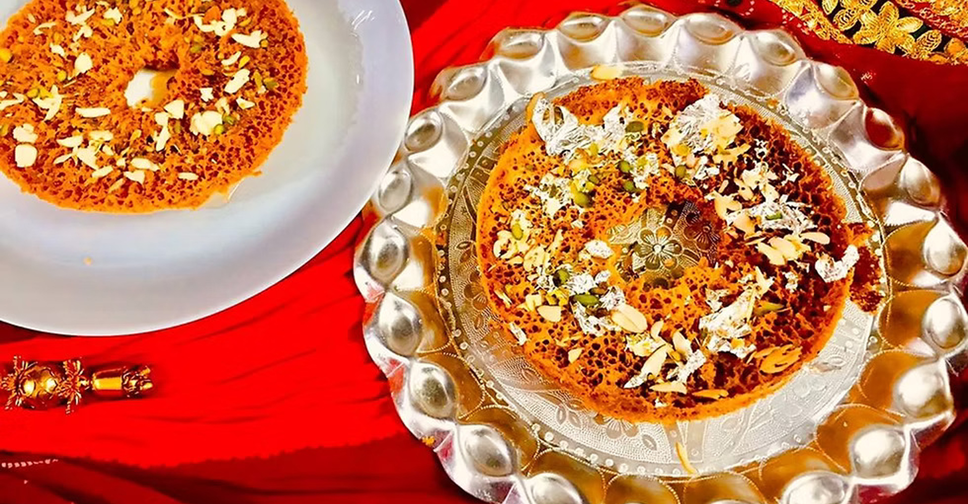 Ghevar sweet for Teej festival
