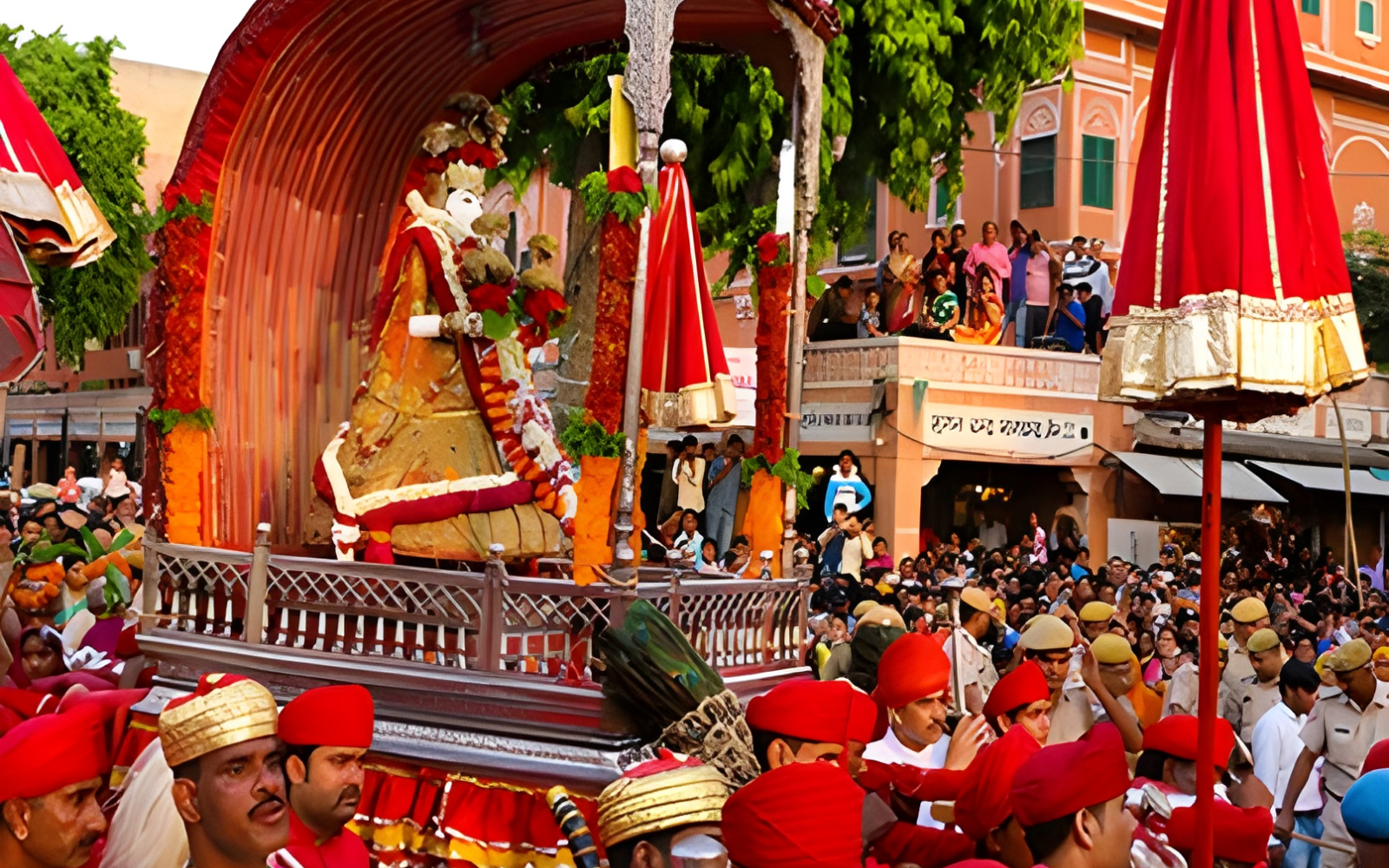Idol procession for Teej festival